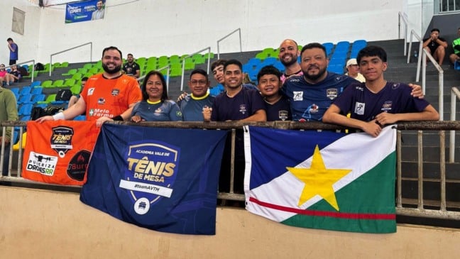 Delegação de Roraima na Copa Brasil de Tênis de Mesa (Foto: Divulgação)
