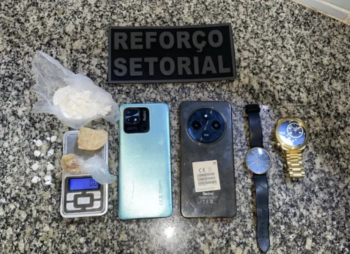 Material apreendido pelo suspeito (Foto: Divulgação) 