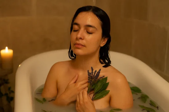 Esse banho energético com lavanda e folha de louro me fez voltar a dormir bem