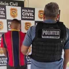 Em Bonfim, M. S., de 30 anos, que responde por diversos crimes, entre eles estupro, lesão corporal, furto e violência doméstica - Foto: ASCOM PCRR
