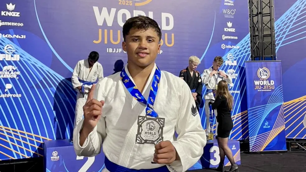 Fernando Halyson, de 16 anos, garantiu o 2° lugar no mundial. Foto: divulgação
