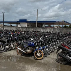 São mais de 400 lotes, entre carros e moto recuperáveis e sucatas (Foto: ASCOM/DETRAN-RR)