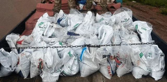 Quase 3 toneladas de cassiterita são apreendidas no Posto Jundiá, em Rorainópolis