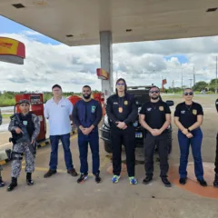 Policia Civil e ANP realizam fiscalização em posto de Caracaraí. (Foto: Ascom/PCRR)