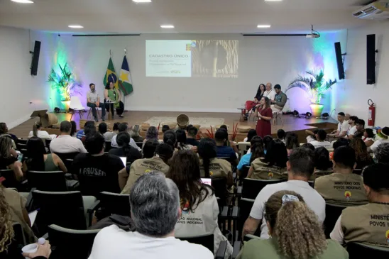 O encontro ocorre até sexta-feira (6), no auditório da Secretaria do Trabalho e Bem-Estar Social. (Foto: Wenderson Cabral)
