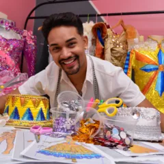 A arte e o artista (Foto: Nilzete Franco)