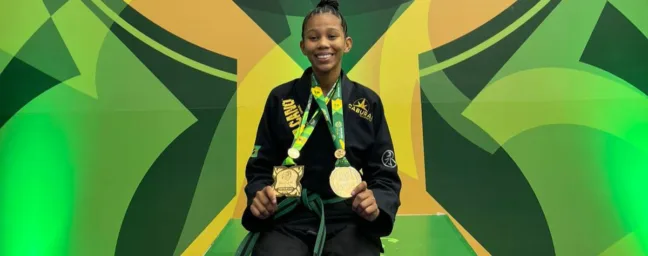 Aos 14 anos, Alice Danielly se torna bicampeã brasileira de Jiu-Jitsu