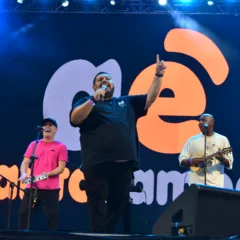 Santo Sambaê foi atração na terceira noite do Boa Vista Junina 2025. Foto: Nilzete Franco/FolhaBV