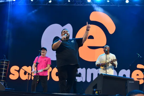 Santo Sambaê foi atração na terceira noite do Boa Vista Junina 2025. Foto: Nilzete Franco/FolhaBV
