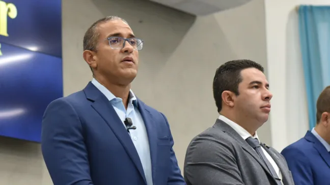 O prefeito Arthur Henrique e o presidente da Câmara Municipal de Boa Vista, vereador Genilson Costa