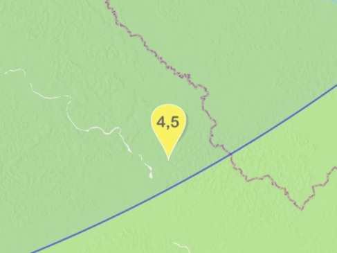 O abalo sísmico foi identificado pelo Centro de Sismologia da Universidade de São Paulo (USP). Foto: reprodução/app