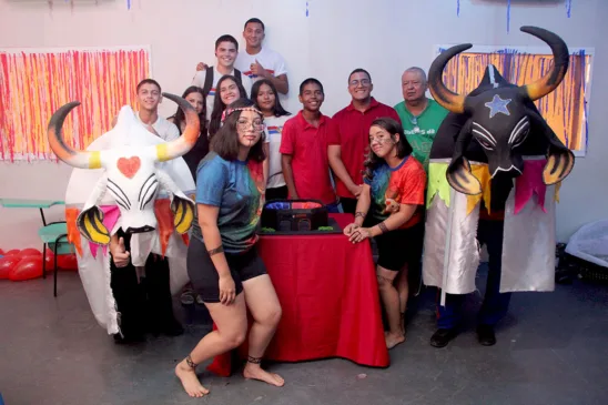 Turma apresenta o melhor do Festival de Parintins; Colégio Militarizado Maria dos Prazeres Mota realizou Saberes da Amazônia (Foto: Wenderson Cabral/FolhaBV)