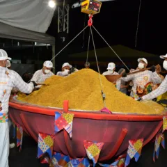 Pesagem e distribuição ocorreu nesse sábado, 7 (Foto: Nilzete Franco/FolhaBV)