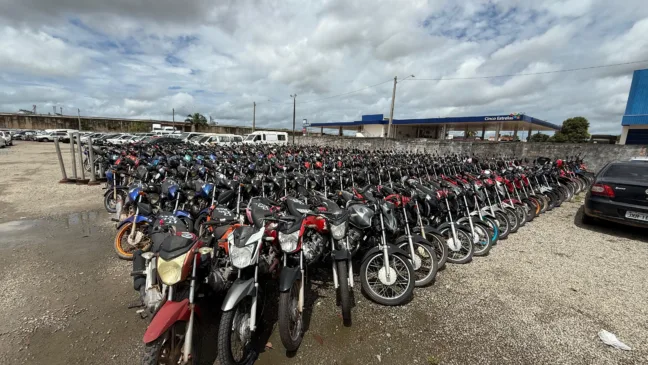 Bens leiloados são provenientes de apreensões realizadas pelo órgão de trânsito. (Foto: Divulgação)