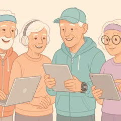 A percepção de que pessoas mais velhas são resistentes à tecnologia está cada vez mais ultrapassada (Foto Divulgação)