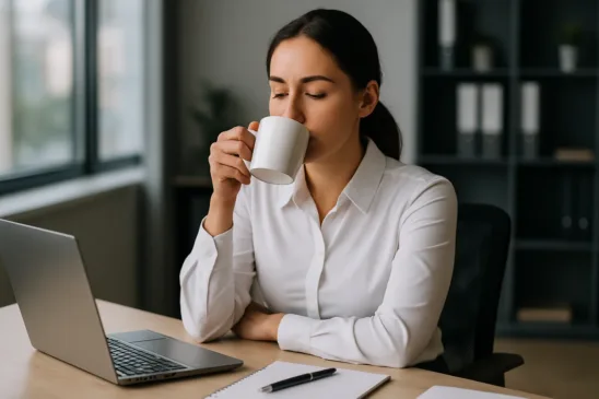 Estudos em neurociência e psicologia do trabalho apontam que pequenas pausas ao longo do dia contribuem para a redução da fadiga mental (Foto: Divulgação)