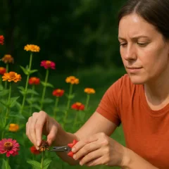 Corte semanal nas flores secas da zínia é o segredo da floração