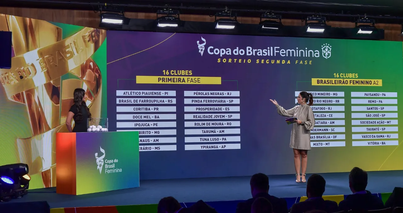 Sorteio aconteceu na tarde desta segunda (2), na sede da Confederação Brasileira de Futebol