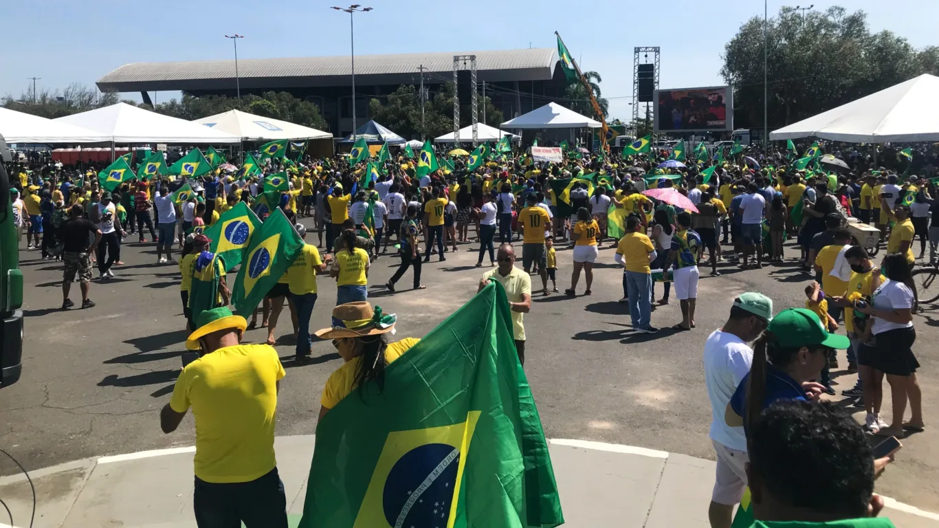 Ato no Centro Cívico de Boa Vista em 7 de setembro de 2021