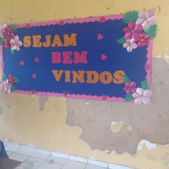 Alunos utilizam estrutura da escola Municipal Adonias Borges do Carmo. Foto: arquivo pessoal
