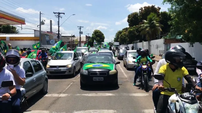 Carreata realizada em 7 de setembro de 2021, na avenida Mário Homem de Melo, em Boa Vista