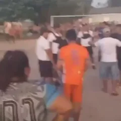 Momento da confusão (Foto: Reprodução) 