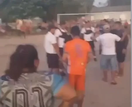 Momento da confusão (Foto: Reprodução) 