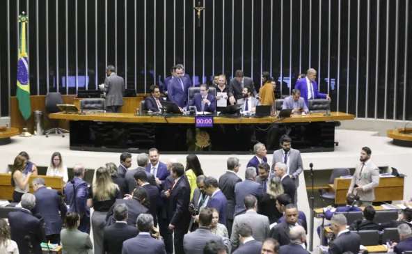 O plenário da Câmara dos Deputados