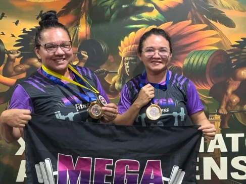 Dupla roraimense conquista ouro em competição em Manaus. (Foto: Divulgação) 