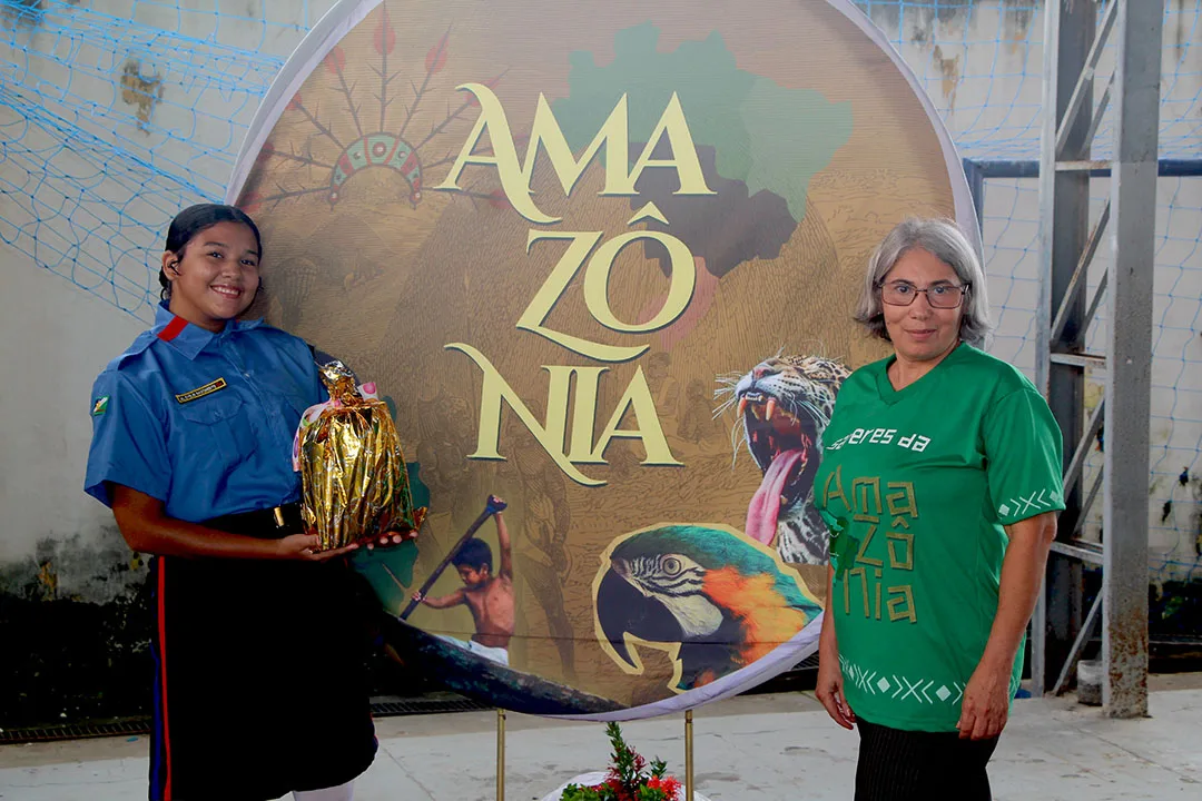 Colégio Militarizado Maria dos Prazeres Mota realiza Saberes da Amazônia (Foto: Wenderson Cabral/FolhaBV)