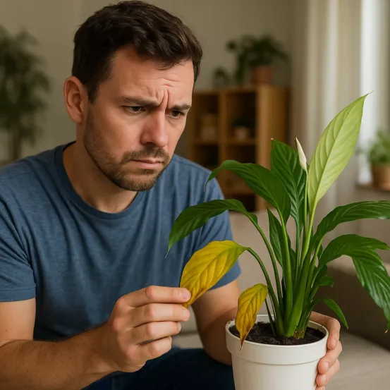 Sem drenagem ideal, o lírio-da-paz deixa de absorver nutrientes