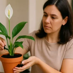 2 adubos naturais que fazem o lírio-da-paz crescer mais rápido