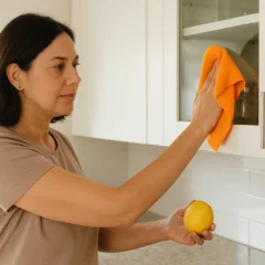 2 colheres de limão resolvem gordura em vidros da cozinha