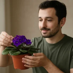 3 técnicas caseiras para adubar violetas e multiplicar as flores