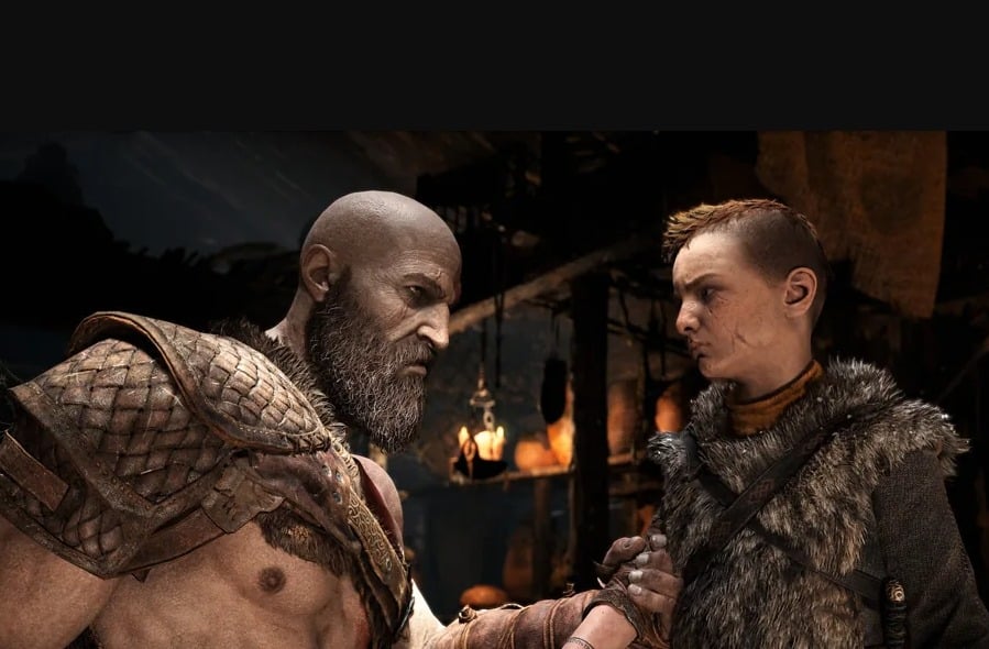 A trama acompanhará Kratos e seu filho Atreus em uma jornada marcada por luto e redenção (Foto Divulgação)