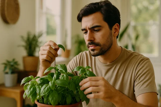5 erros que deixam o manjericão murcho ou sem sabor