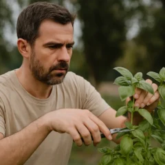 Como cortar seu manjericão para ele não perder seu perfume