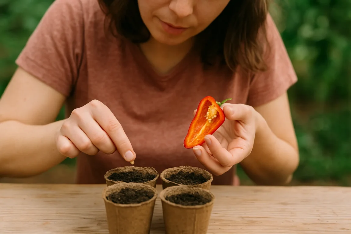 Como fazer muda de pimenteira com sementes do próprio fruto