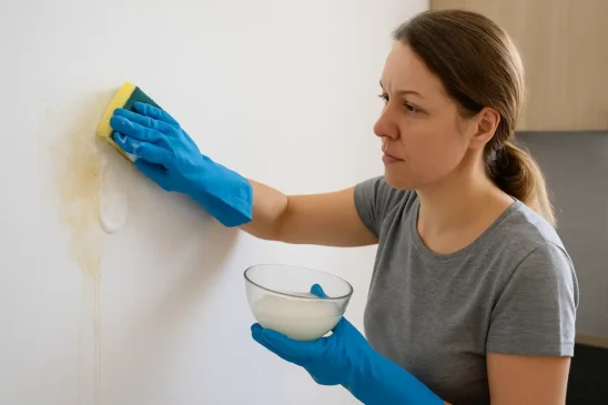 Como remover gordura da parede com 2 colheres de bicarbonato