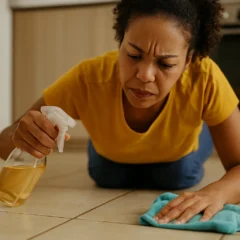 Como tirar cheiro de xixi do piso com vinagre e água morna