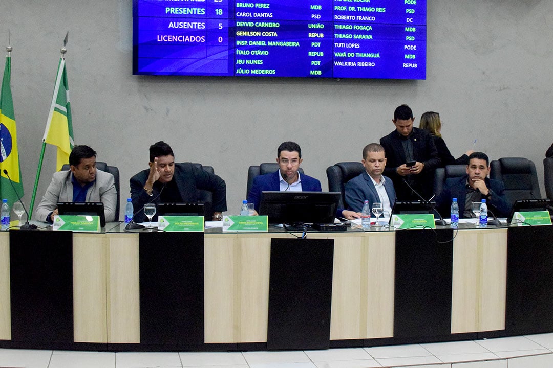 A mesa diretora da Câmara Municipal de Boa Vista, presidida pelo vereador Genilson Costa, nesta sexta-feira