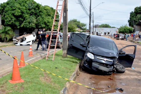 Acidente aconteceu no bairro União (Foto: Wenderson Cabral/FolhaBV)