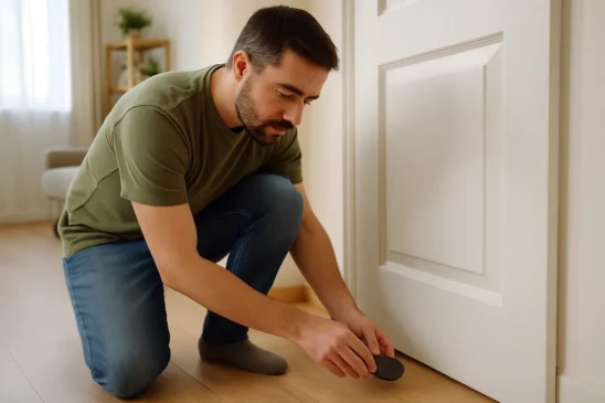 Depois que coloquei carvão atrás da porta, parei de me sentir sugada em casa