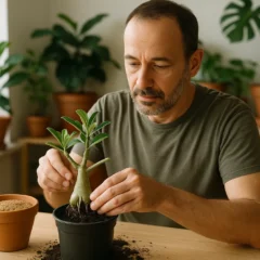 Descobri por acaso o segredo das mudas de rosa-do-deserto que nunca morrem