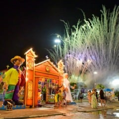 Estrutura do São João no Parque Anauá. (Foto: Divulgação)