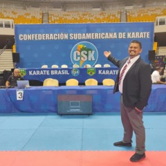 Árbitro roraimense recebe credenciamento Sul-Americano de Karatê. (Foto: Divulgação)