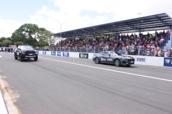 A pista faz parte da nova infraestrutura do Parque Anauá. O espaço vai promover a realização de eventos de forma segura (Foto: Neto Figueredo/Secom) 