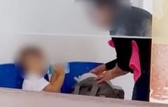 O bebê foi levado imediatamente ao Hospital de Bonfim, onde exames apontaram uma fratura em uma das costelas. Foto: reprodução