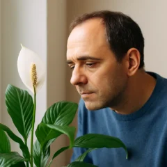 O erro de iluminação que impede o lírio-da-paz de florir de forma plena