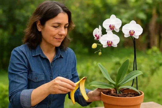 Use casca de banana nas orquídeas sem prejudicar a planta